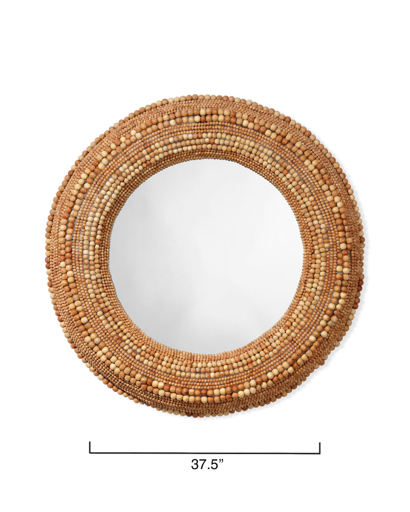 strand beaded mirror