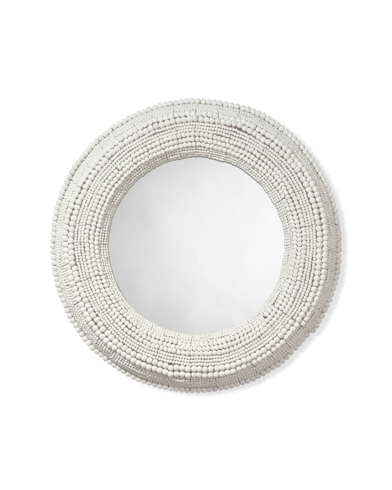 strand beaded mirror