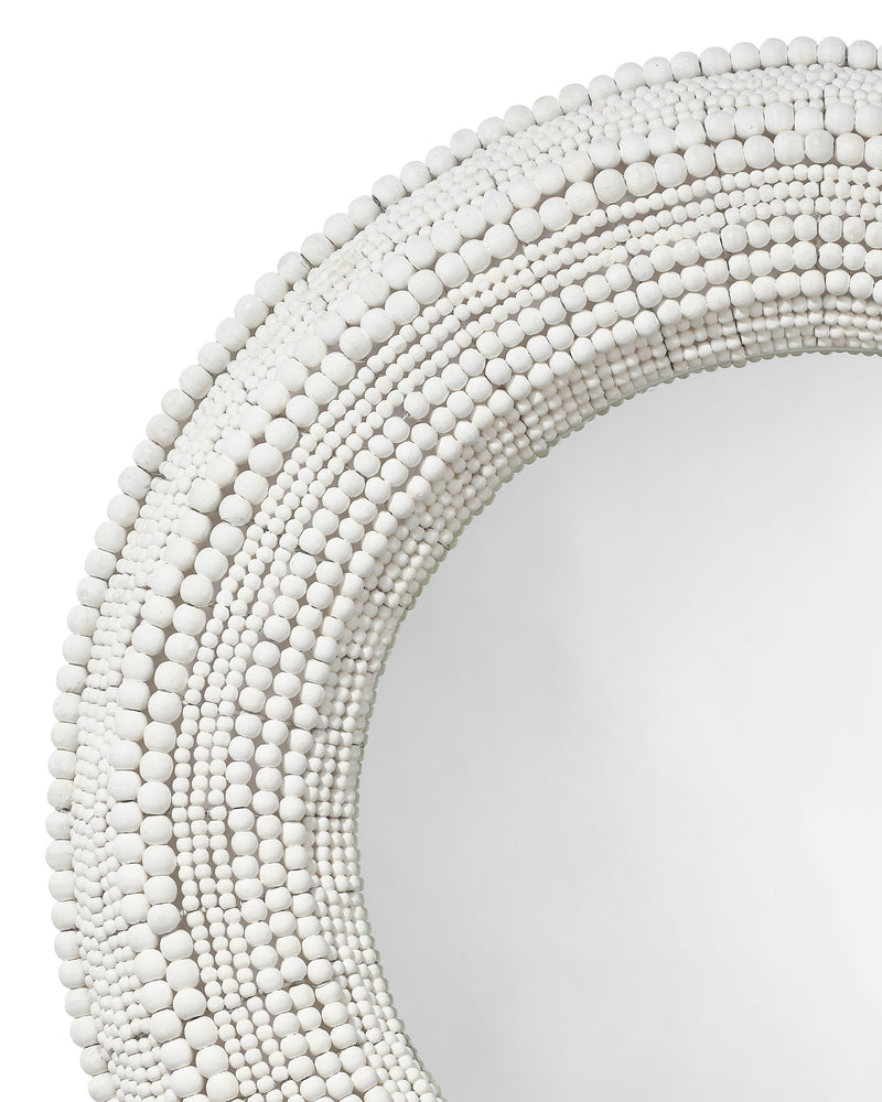 strand beaded mirror