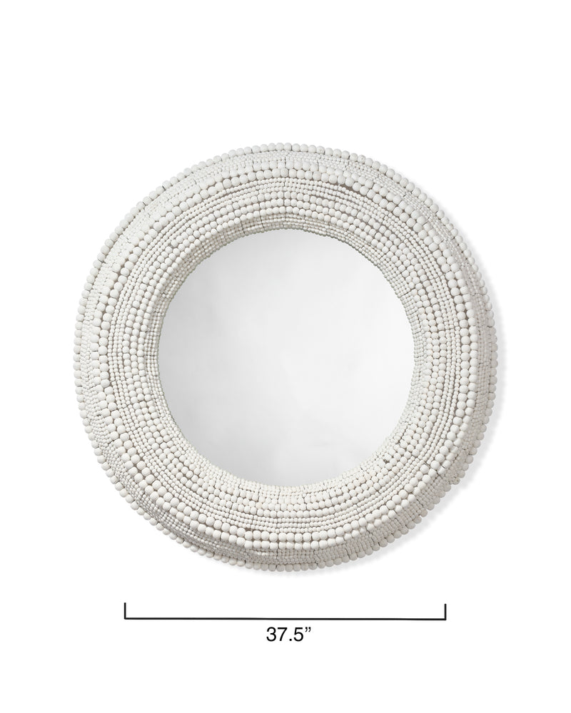 strand beaded mirror