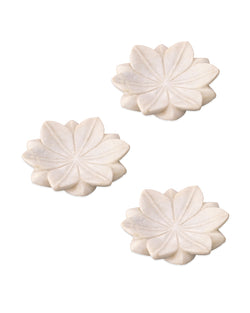 lotus marble plates (set of 3)