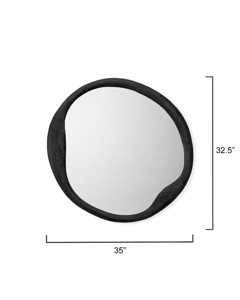 organic round mirror