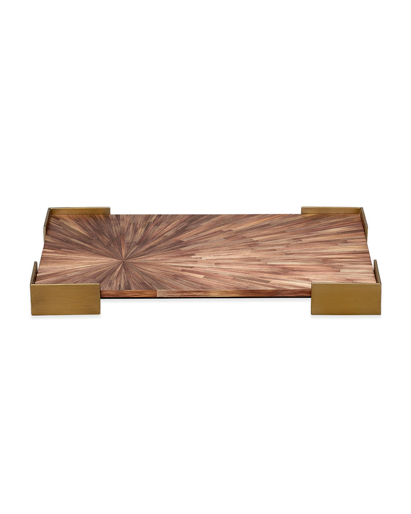 palm marquetry tray