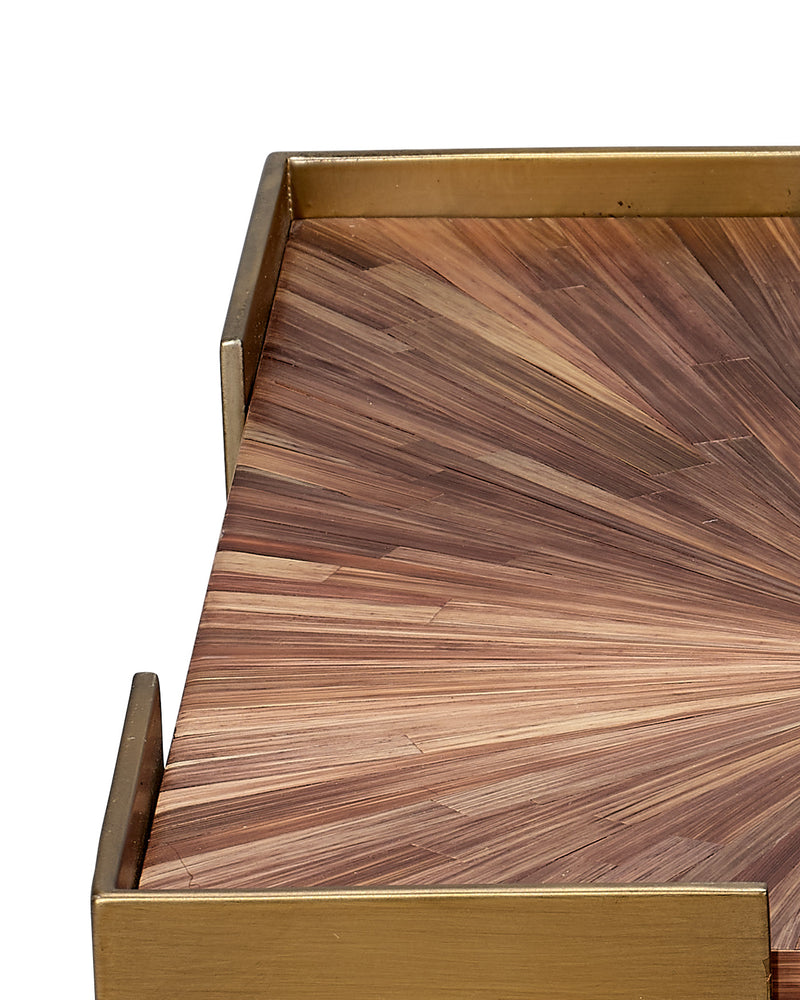 palm marquetry tray