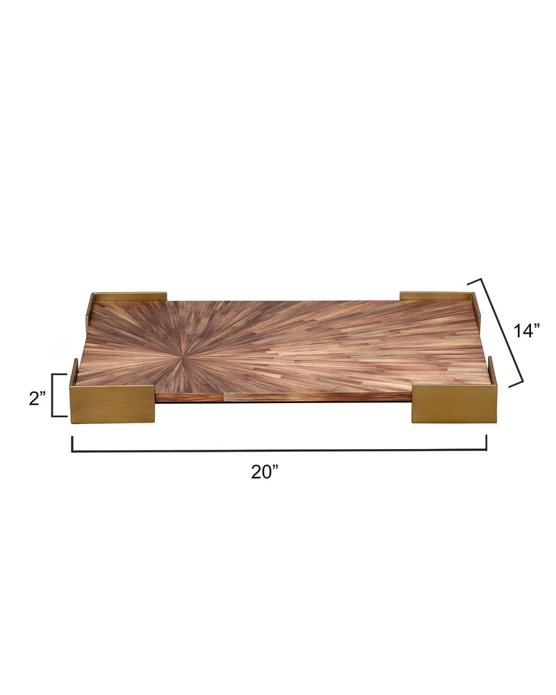 palm marquetry tray