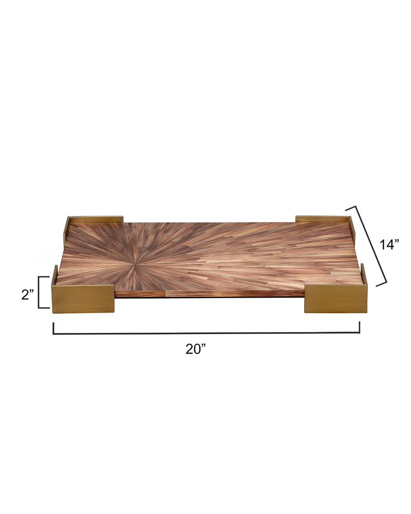 palm marquetry tray