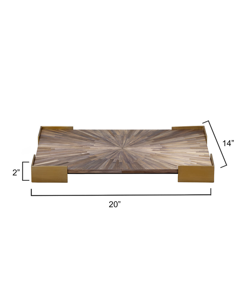 palm marquetry tray