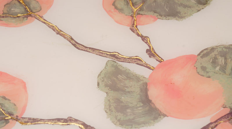 persimmon lacquered box