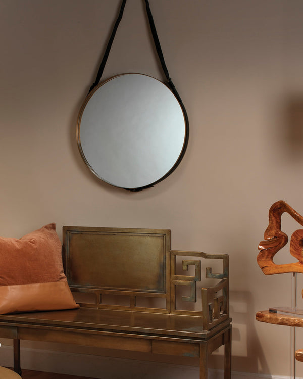 Featured Round Mirror Brass | Home Decor