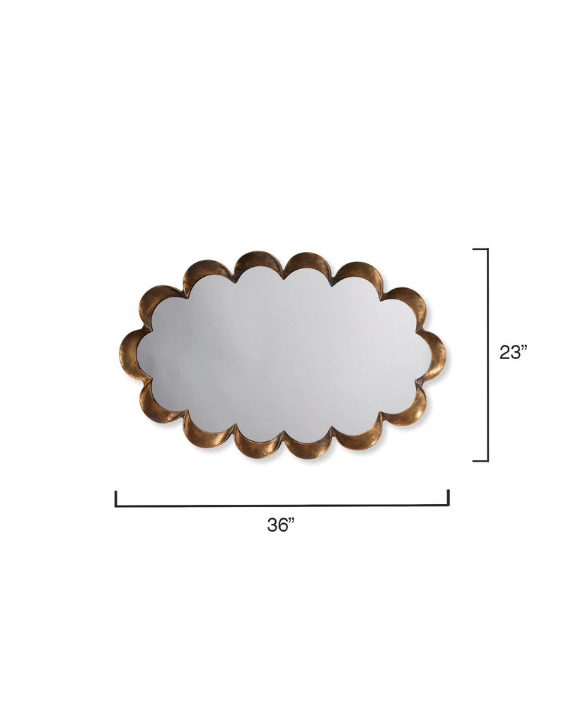 featured scalloped mirror | home decor