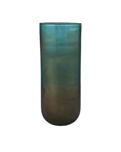 vapor vase metallic aqua - large
