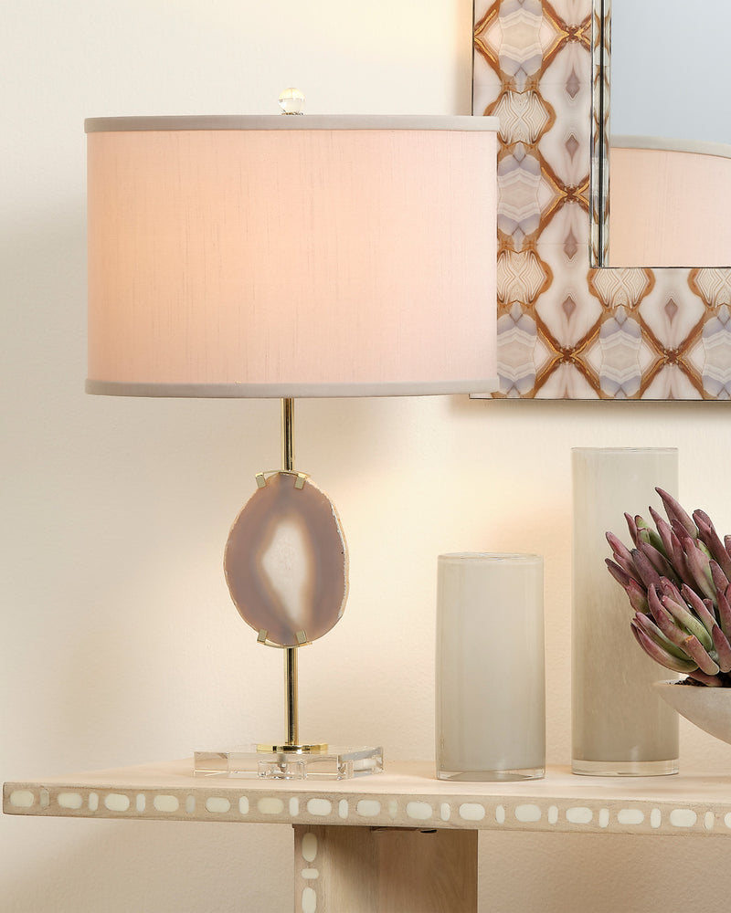 agate slice table lamp