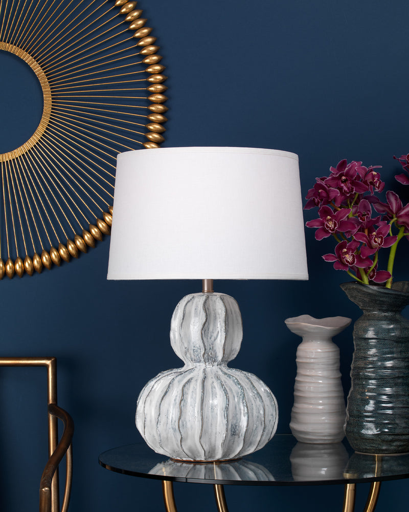 Jamie Young Oceane Gourd Ceramic Table Lamp