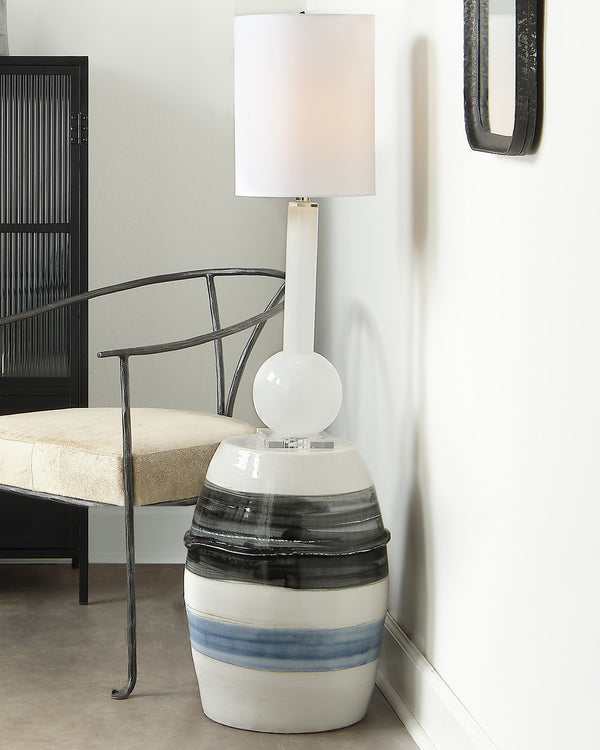 Horizon Striped Side Table