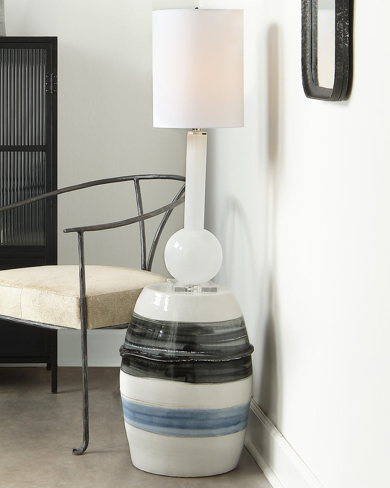 horizon striped side table