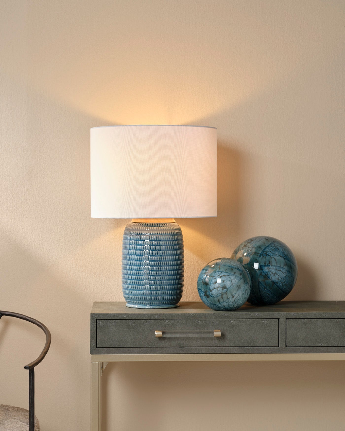 Graham Table Lamp Blue