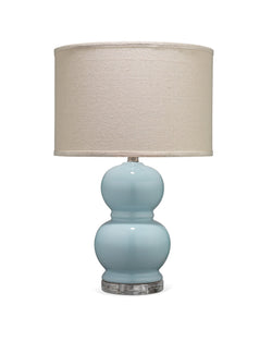 bubble table lamp light blue