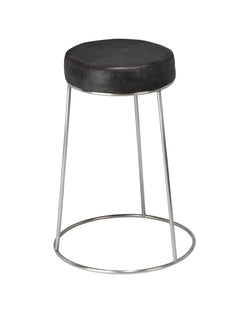 henry round leather counter stool