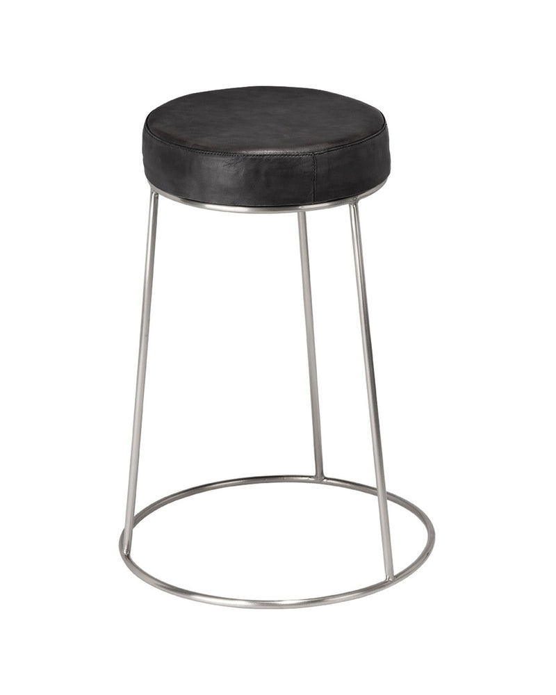 henry round leather counter stool
