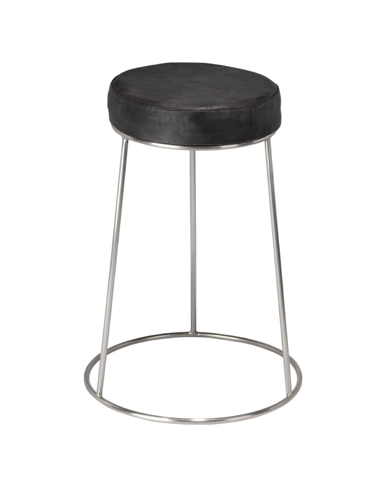 henry round leather counter stool