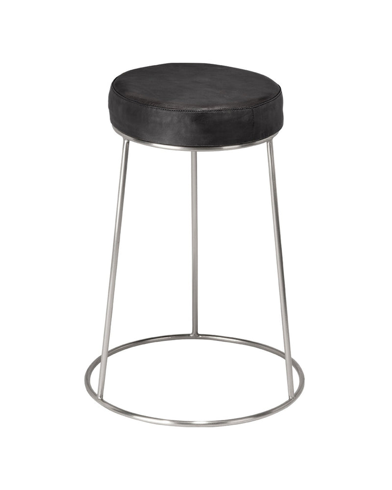 henry round leather counter stool