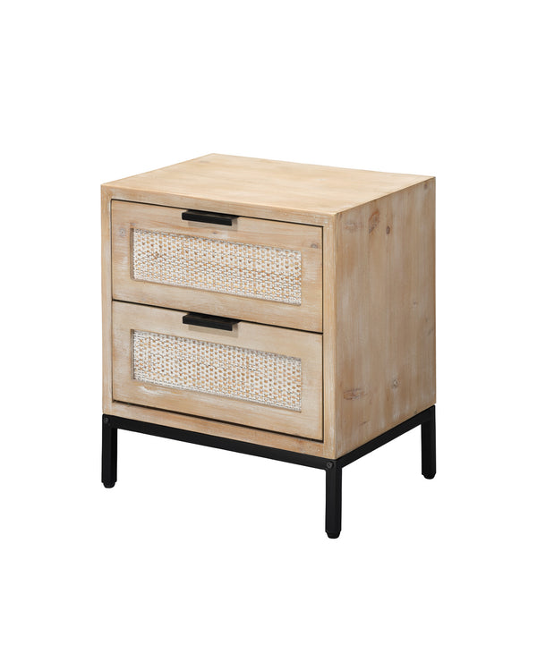 Reed 2 Drawer Side Table