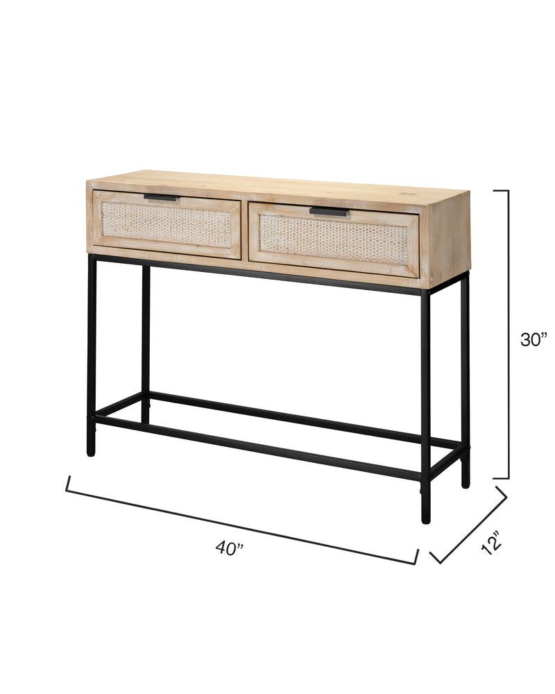 reed console table