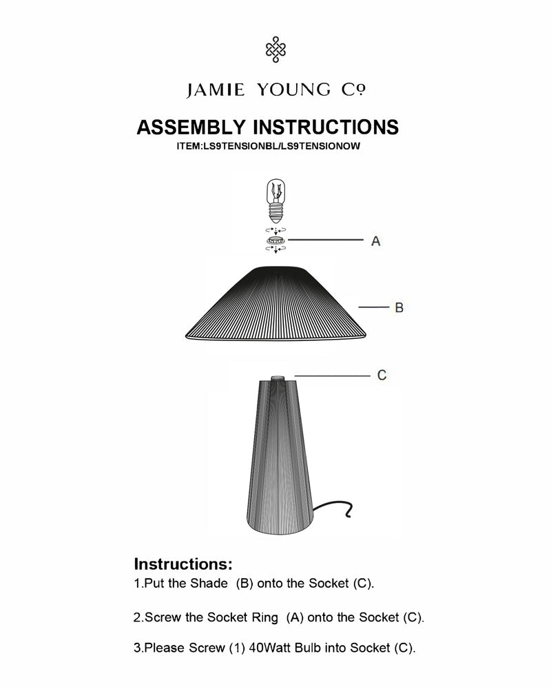 tension table lamp