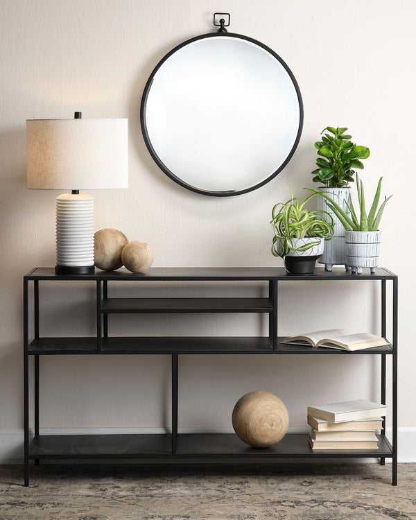 Element Shelved Console Table