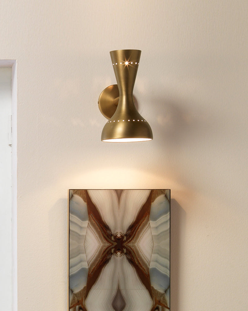 pisa wall sconce antique brass