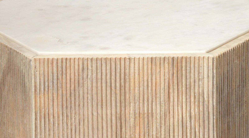 featured argan hexagon table | home decor