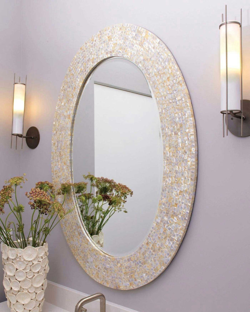 featured large oval mirror | home decor