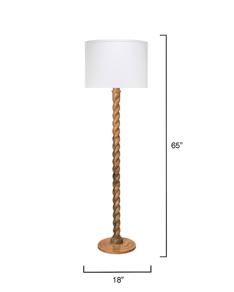 barley twist floor lamp brown