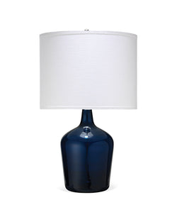 medium plum jar lamp blue