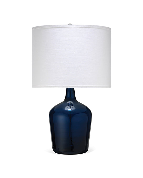 Medium Plum Jar Lamp Blue