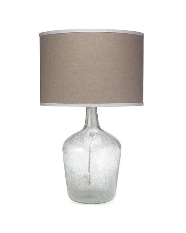 Medium Plum Jar Lamp Clear