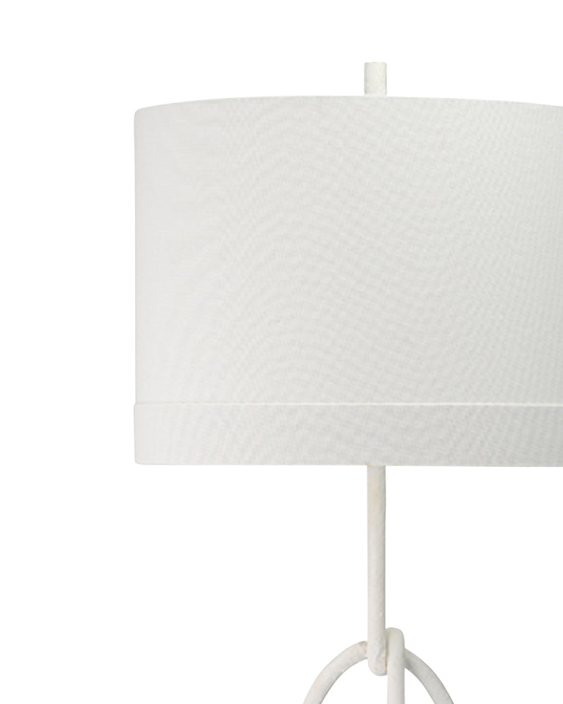 knot floor lamp - white