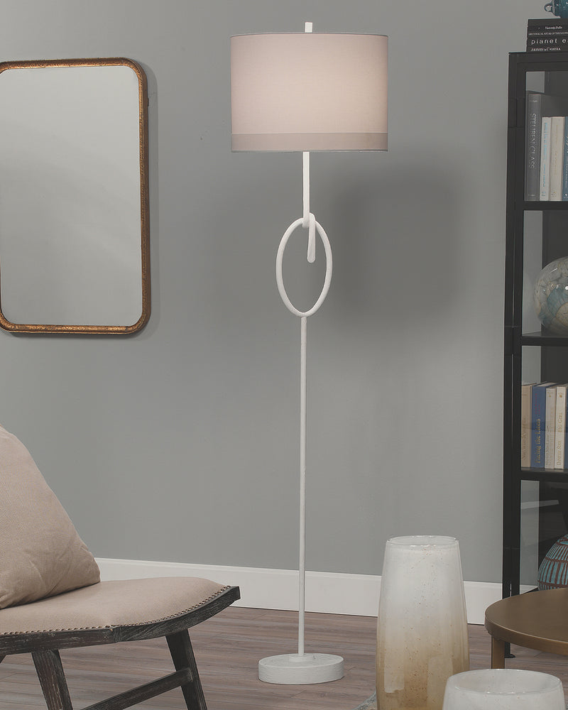 knot floor lamp - white