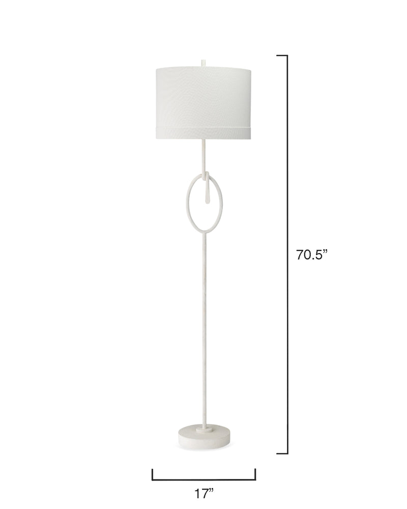 knot floor lamp - white