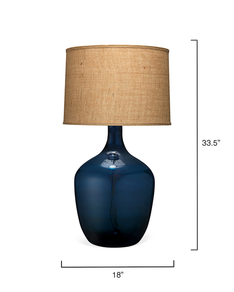 xl plum jar lamp - navy