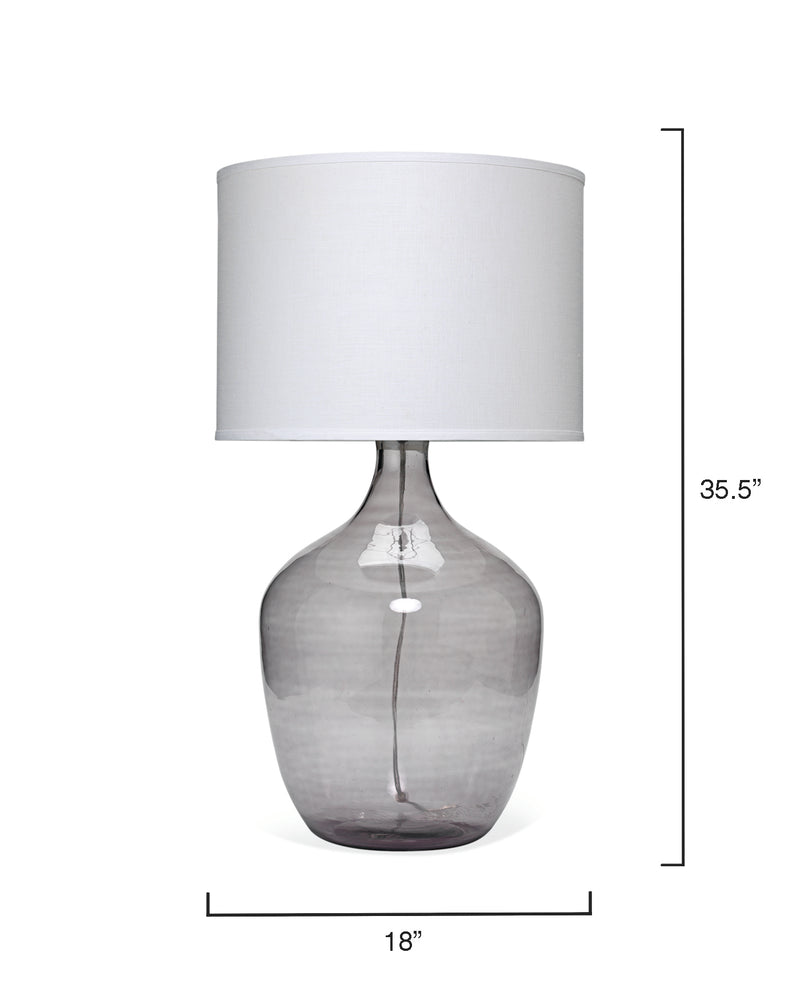 xl plum jar lamp - grey