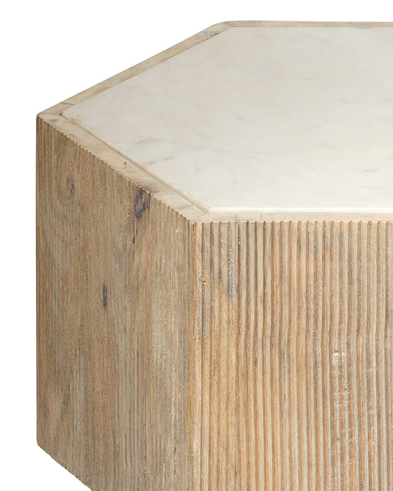 Small hexagon side table deals
