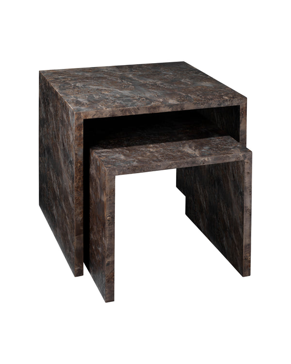 Bedford Nesting Tables Charcoal (Set Of 2)