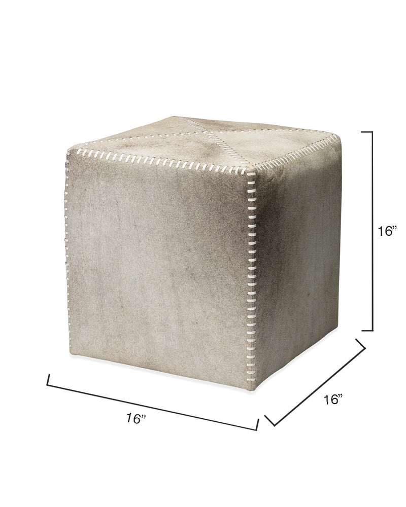 small ottoman - grey