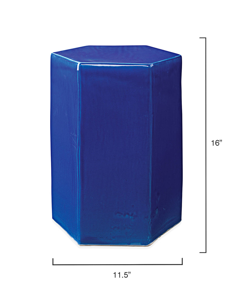 porto side table cobalt blue - large