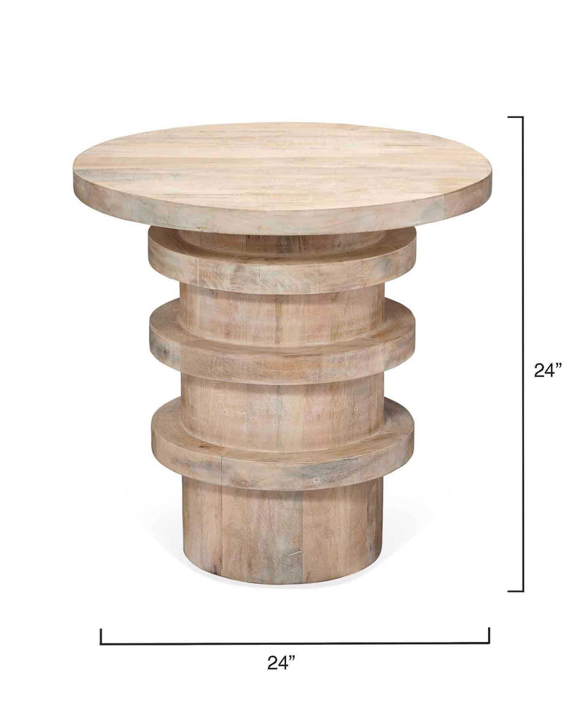 revolve side table - natural