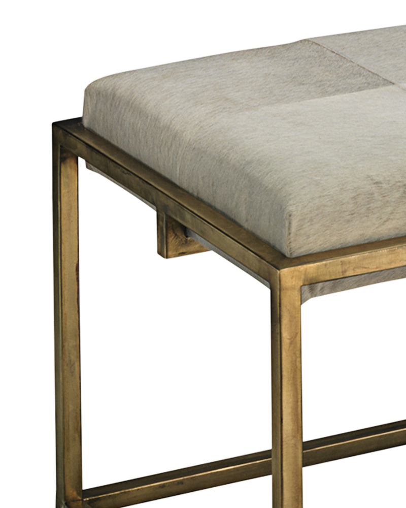 shelby stool white hide