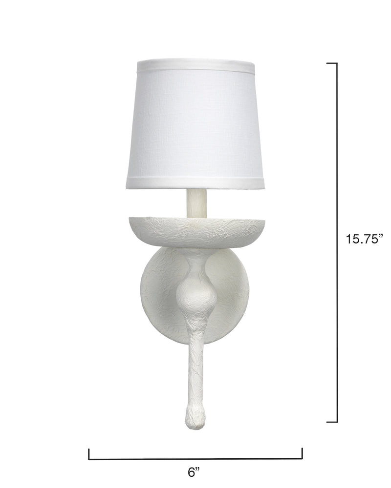 concord wall sconce white