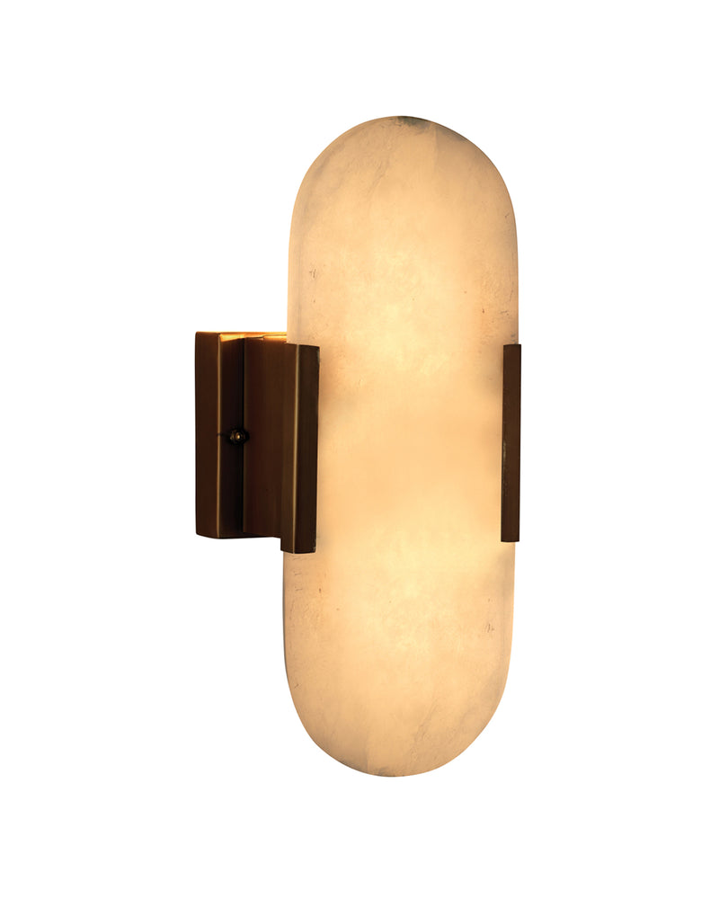 delphi sconce antique brass