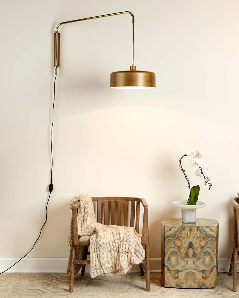 jeno swing arm wall sconce